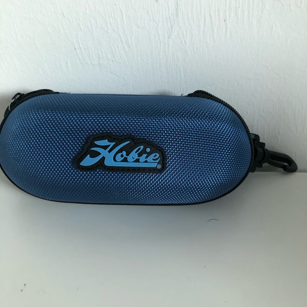 Hobie Blue Glasses Case with Zip Closure